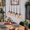 Ripoll Hängeleuchte Glas 15 cm Naturfarben, Schwarz, 5-flammig