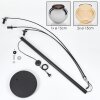 Koyoto Stehleuchte Glas 15 cm Bernsteinfarben, Chrom, Rauchfarben, 3-flammig