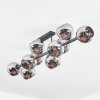 Koyoto Deckenleuchte Glas 15 cm Chrom, Rauchfarben, 10-flammig
