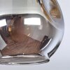 Ripoll Deckenleuchte Glas 15 cm Gold, Schwarz, 3-flammig