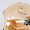 Ripoll Deckenleuchte Glas 15 cm Gold, Schwarz, 3-flammig