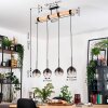 Koyoto Hängeleuchte Glas 15 cm Naturfarben, Schwarz, 4-flammig
