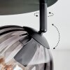 Koyoto Deckenleuchte Glas 15 cm Bernsteinfarben, Klar, Rauchfarben, 4-flammig
