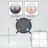 Koyoto Deckenleuchte Glas 15 cm Bernsteinfarben, Klar, Rauchfarben, 4-flammig