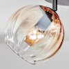 Koyoto Deckenleuchte Glas 15 cm Bernsteinfarben, Klar, Rauchfarben, 4-flammig