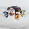 Koyoto Deckenleuchte Glas 15 cm Blau, Gold, Grün, Klar, Kupferfarben, 4-flammig