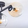 Koyoto Deckenleuchte Glas 15 cm Bernsteinfarben, Klar, Rauchfarben, 3-flammig