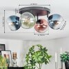 Koyoto Deckenleuchte Glas 15 cm Blau, Grün, Klar, Kupferfarben, 4-flammig