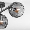 Koyoto Deckenleuchte Glas 15 cm Rauchfarben, 3-flammig
