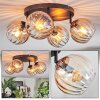 Koyoto Deckenleuchte Glas 15 cm Bernsteinfarben, Klar, 4-flammig