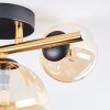 Chehalis Deckenleuchte Glas 10 cm, 15 cm Gold, Schwarz, 3-flammig