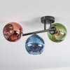 Koyoto Deckenleuchte Glas 15 cm Blau, Grün, Kupferfarben, 3-flammig