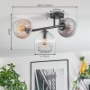 Koyoto Deckenleuchte Glas 15 cm Bernsteinfarben, Klar, Rauchfarben, 3-flammig