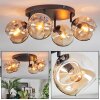 Ripoll Deckenleuchte Glas 15 cm Bernsteinfarben, 4-flammig