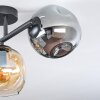 Ripoll Deckenleuchte Glas 15 cm Bernsteinfarben, Rauchfarben, 3-flammig