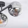 Ripoll Deckenleuchte Glas 15 cm Klar, Rauchfarben, 3-flammig