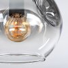 Ripoll Deckenleuchte Glas 15 cm Klar, Rauchfarben, 3-flammig
