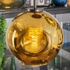 Ripoll Hängeleuchte Glas 20 cm Blau, Gold, Grün, 5-flammig