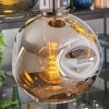 Ripoll Hängeleuchte Glas 20 cm Bernsteinfarben, Blau, Chrom, Grün, Rauchfarben, 5-flammig