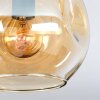 Ripoll Deckenleuchte Glas 15 cm Bernsteinfarben, 3-flammig