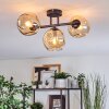 Ripoll Deckenleuchte Glas 15 cm Bernsteinfarben, 3-flammig