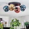 Ripoll Deckenleuchte Glas 15 cm Blau, Gold, Kupferfarben, 4-flammig