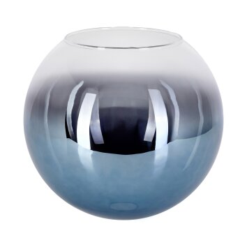 Glaslampenschirm Koyoto Ersatzglas 30 cm Blau, Klar