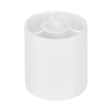 Stoffschirm Fallhagen Lampenschirm 9 cm Weiß