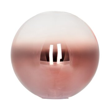 Lampenschirm aus Glas Chehalis Ersatzglas 15 cm Klar, Kupferfarben