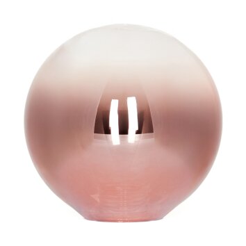 Glas-Lampenschirm Bernado Ersatzglas 10 cm Klar, Kupferfarben