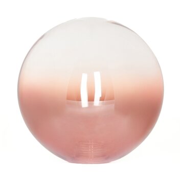 Glaslampenschirm Remaisnil Ersatzglas 12 cm Klar, Kupferfarben