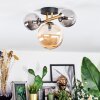 Chehalis Deckenleuchte Glas 10 cm, 15 cm Gold, Schwarz, 3-flammig