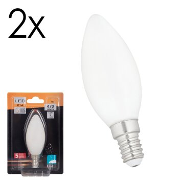 LED E14 2er Set 4 Watt 2700 Kelvin 470 Lumen