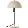 Pilzlampe Brilliant Lillian Tischleuchte Beige, Silber, 1-flammig