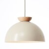 Brilliant Nalam Pendelleuchte Beige, 3-flammig