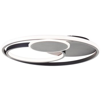 Brilliant Runda Deckenleuchte LED Schwarz, 1-flammig, Fernbedienung