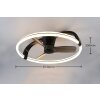 Reality Stockholm Deckenventilator mit Beleuchtung LED Schwarz, 1-flammig, Fernbedienung