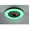 Reality Linköping Deckenventilator mit Beleuchtung LED Schwarz, 2-flammig, Fernbedienung, Farbwechsler