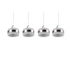Trio Dios Pendelleuchte LED Nickel-Matt, 4-flammig