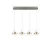 Trio Dios Pendelleuchte LED Nickel-Matt, 4-flammig