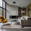 Trio Dios Pendelleuchte LED Nickel-Matt, 5-flammig