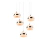 Trio Dios Pendelleuchte LED Nickel-Matt, 5-flammig