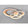 Trio Granada Deckenleuchte LED Braun, 1-flammig