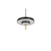Trio KEATON Pendelleuchte LED Schwarz-Gold, 1-flammig