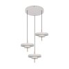 Trio KEATON Pendelleuchte LED Grau, 3-flammig