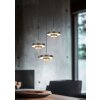 Trio KEATON Pendelleuchte LED Schwarz-Gold, 3-flammig