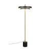 Trio KEATON Stehlampe LED Schwarz-Gold, 1-flammig