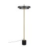 Trio KEATON Stehlampe LED Schwarz-Gold, 1-flammig