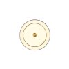 Trio KEATON Deckenleuchte LED Schwarz-Gold, 1-flammig