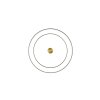 Trio KEATON Deckenleuchte LED Schwarz-Gold, 1-flammig